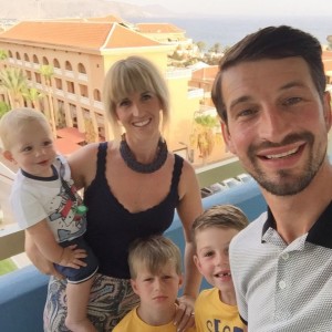 James Wheeldon and family on holiday 2016