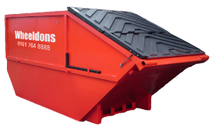 Rear end loader trade bins for hire